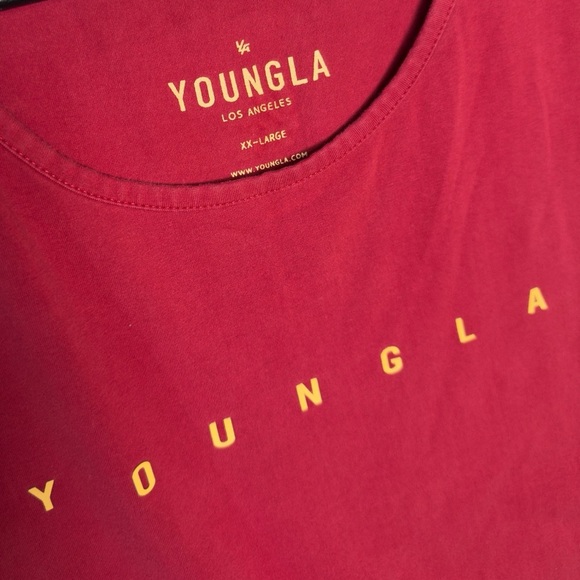 YOUNGLA Red Drop-Cut Muscle Tank (XXL) - Picture 6 of 8